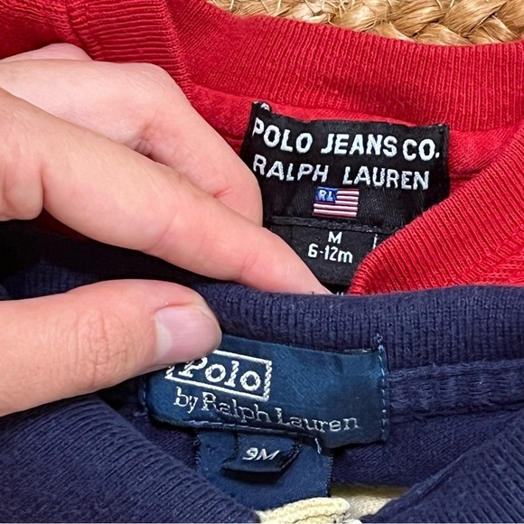Vintage name brand 100% cotton baby boy clothing bundle denim jersey no flaws - Picture 5 of 9